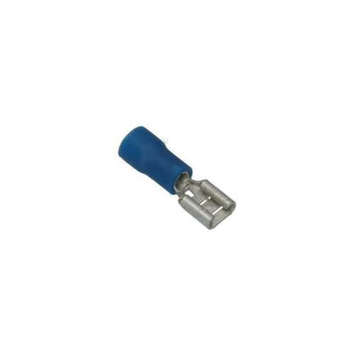 Leitungsverbinder blau, platt 4.8x0.8mm