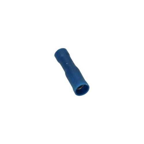 Leitungsverbinder blau, rund weiblich 4mm