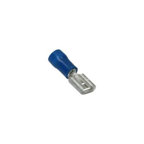 Leitungsverbinder blau, platt 6.3x0.8mm