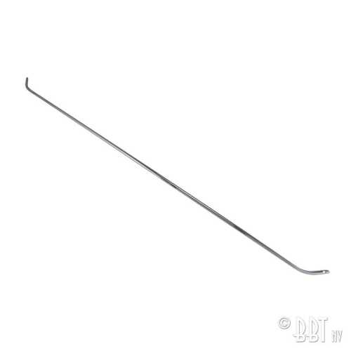 Verdecknagelleiste, verchromter Stahl, vorn