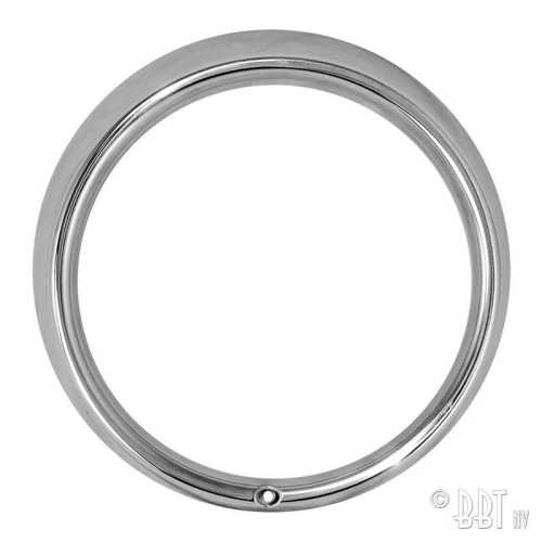 Abdeckring Chrom 1 Schraube, Edelstahl