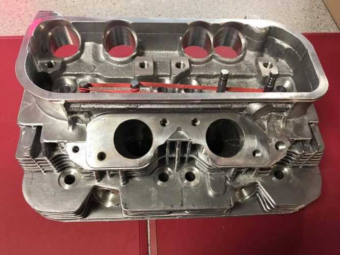 Cylinder Heads Type 4 B.A.S. S-Version CJ 1,8-2,0 41/34mm valves VW T2b baywindow T3 vanagon