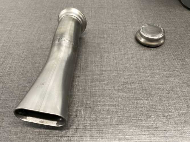 Barn Door Style Tail Pipe stainless for Ahnendorp 30hp vw beetle customsport exhaust, also T1 van