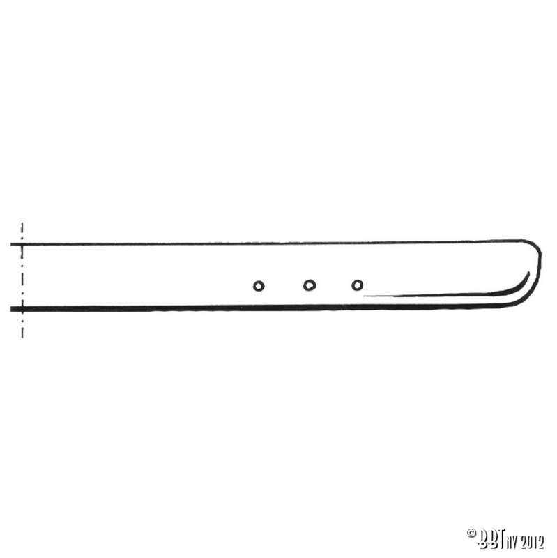 Bumper, European rear, Super chrome