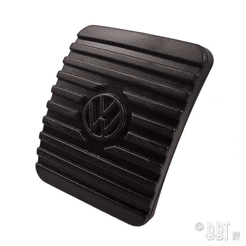 Rubber brake/clutch pedal with logo / Wedge type - Original