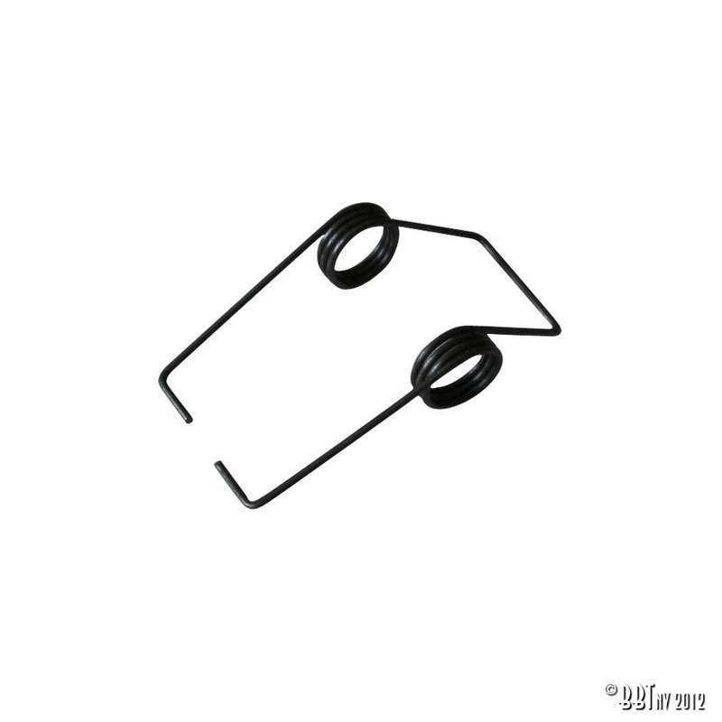 Emergency brake bar locking spring