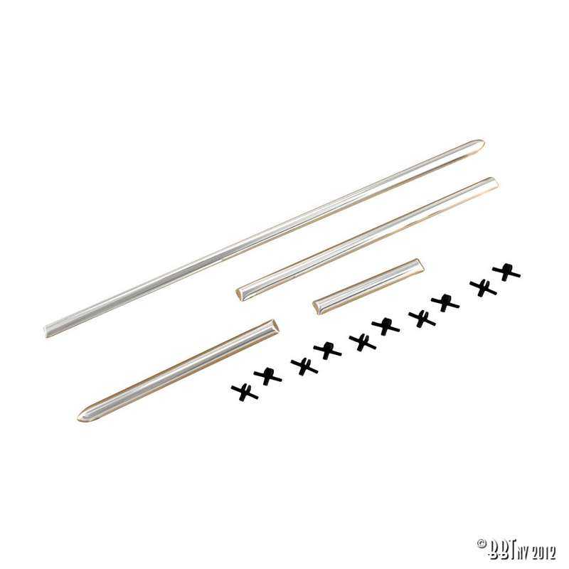 Dashboard moulding kit with clips