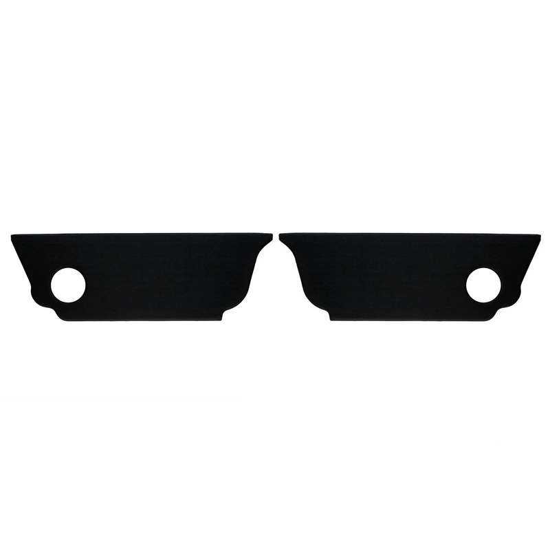 Rear kick panels - black (pair)