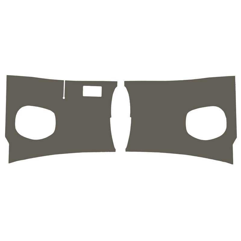 Kick panels, grey, as pair