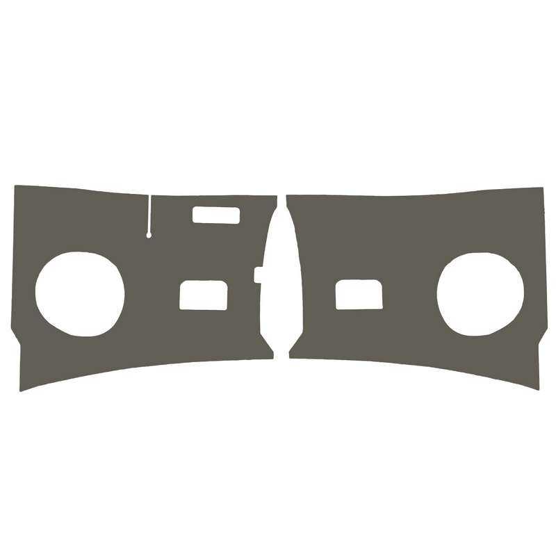 Kick panels, grey, as pair