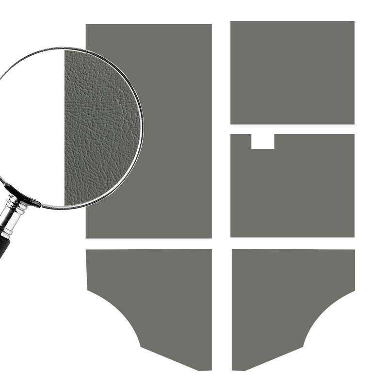 Interior panelset rear (5-pieces) grey