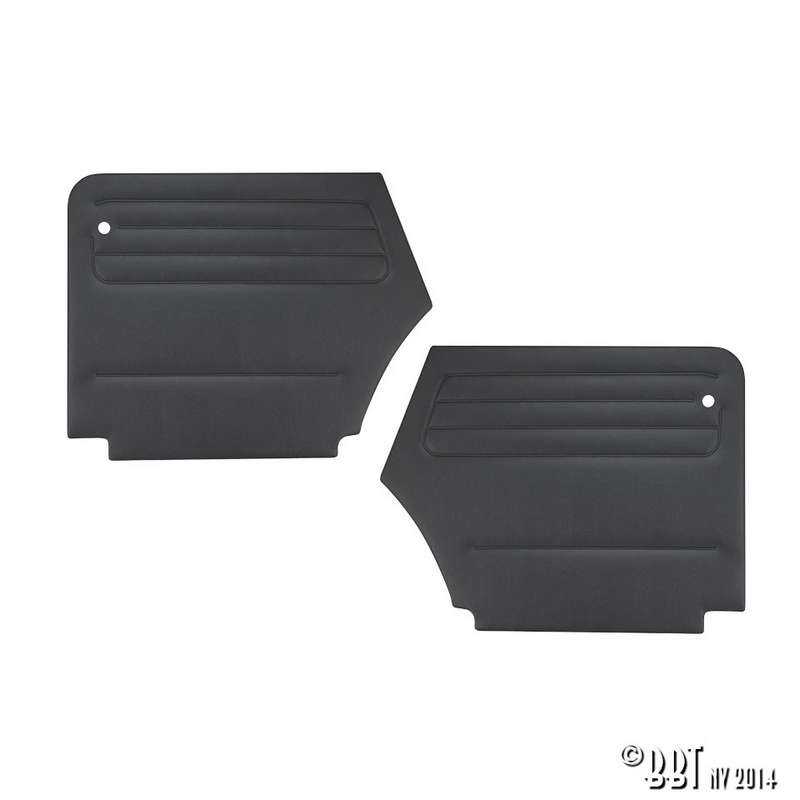 Quarter panels, rear, Beetle convertible, 2 pieces