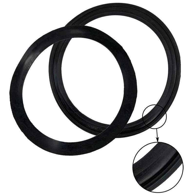 Rubber between glass and headlight bucket, front, as pair, German quality