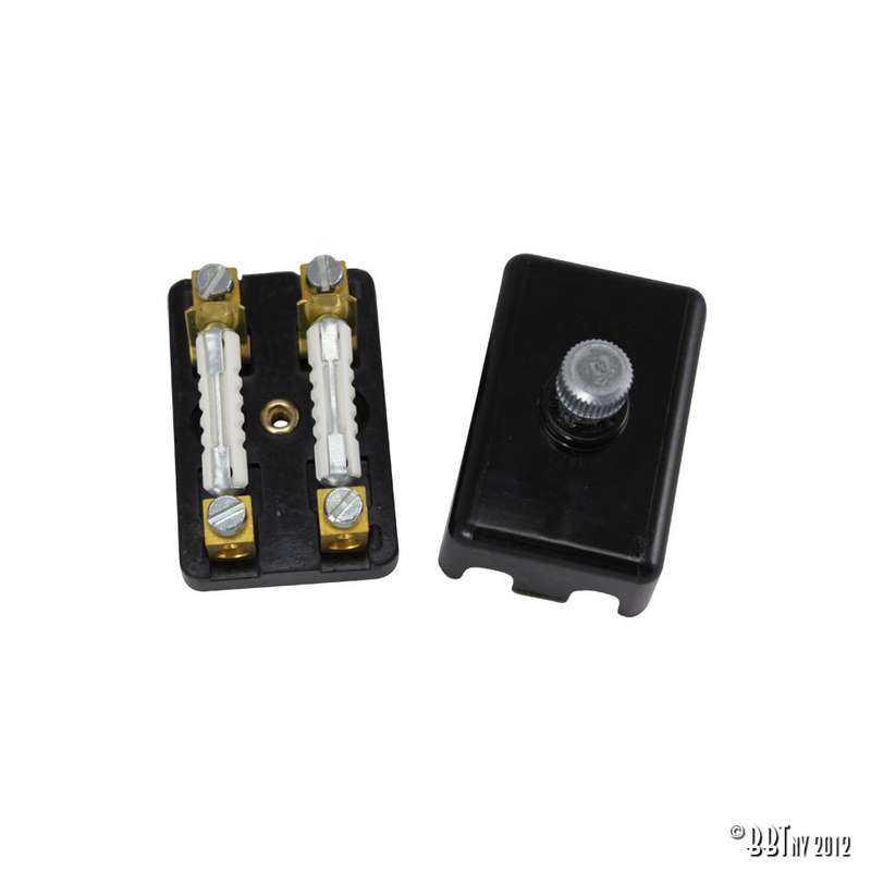 Fuse box bakelite for 2 fuses