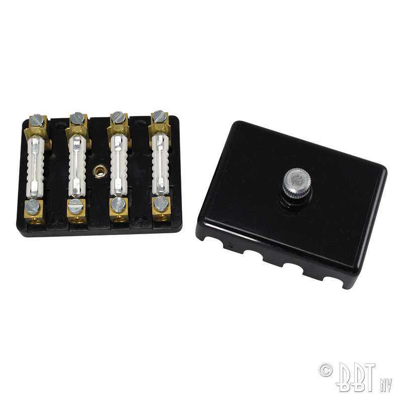 Fuse box bakelite for 4 fuses