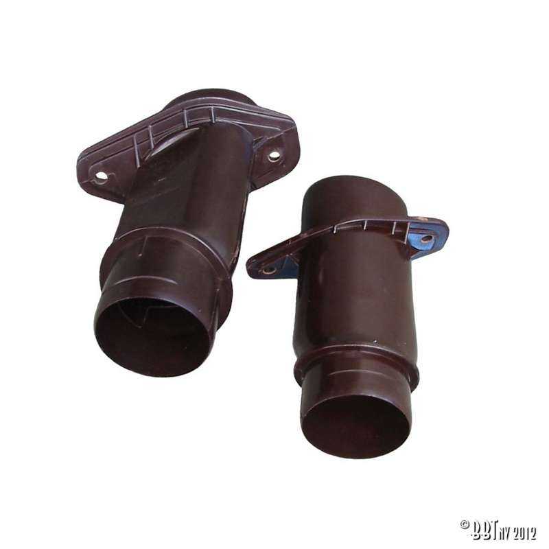 Heater pipes bakelite as pair