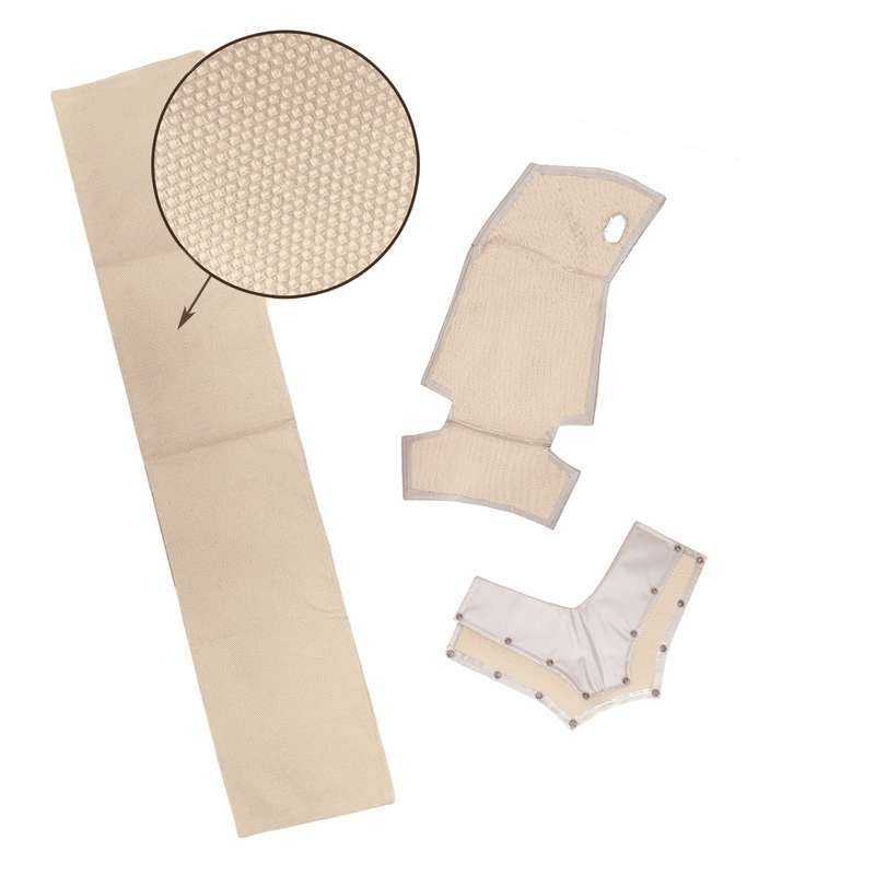 Heating tube insulation set