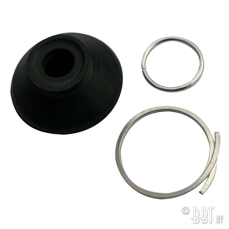 Boot and clips for tie rod end