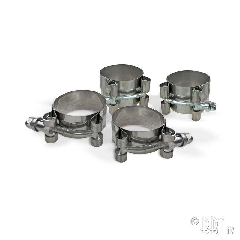 S/S clips with bolts to mount front sway bar