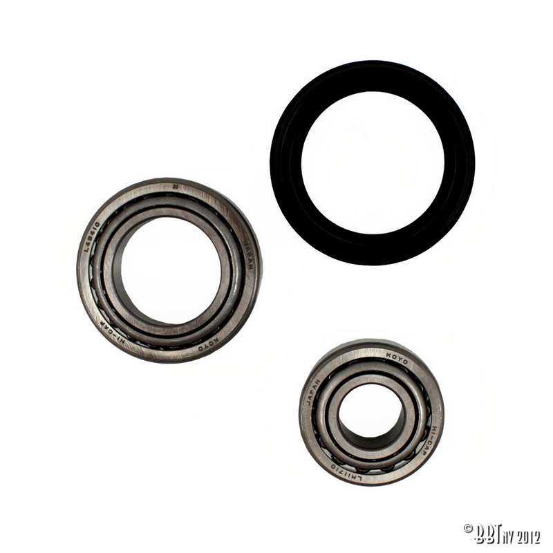 Bearings drum, front, by wheel