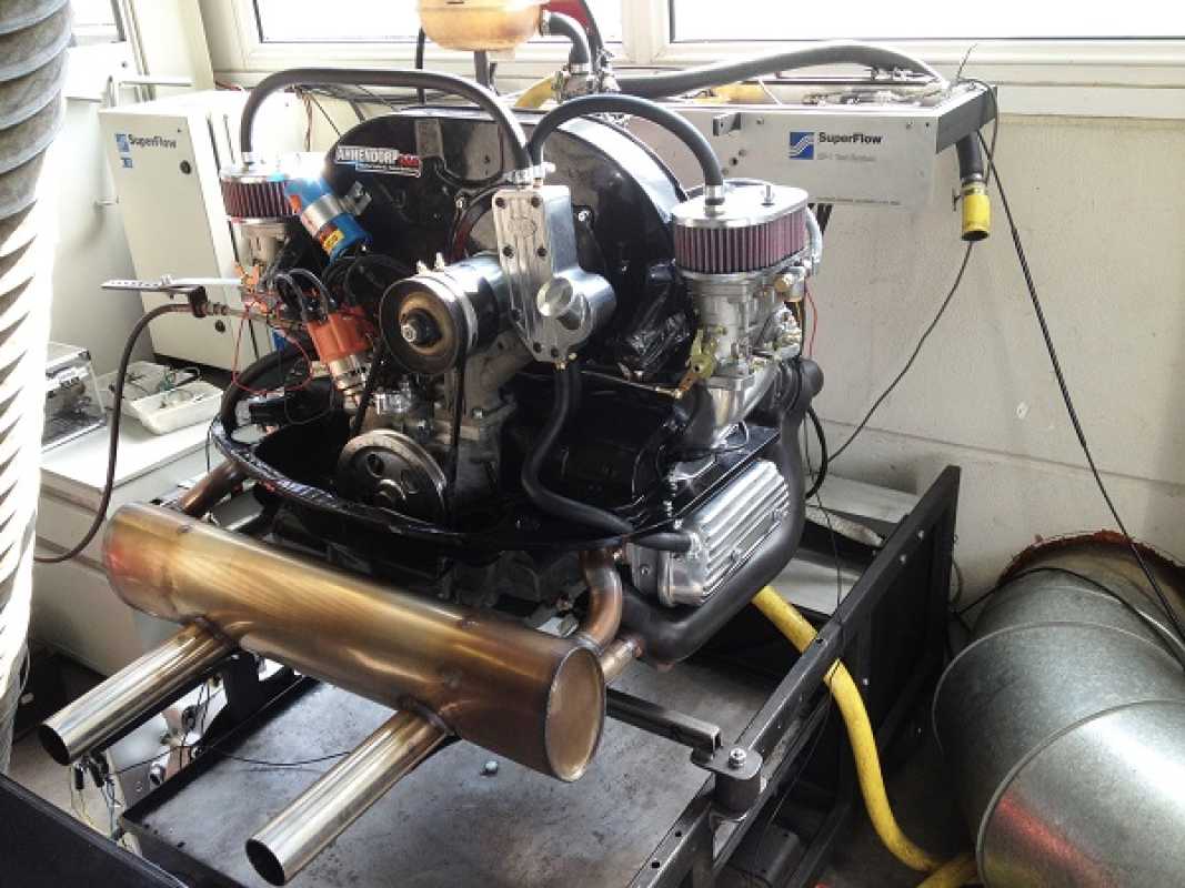 Typ 1 Käfer Bus Ahnendorp Motor Satz 1775/1835/1915ccm Doppelvergaser US Nockenwelle inkl. neues Motor Gehäuse Neuteile und Bearbeitungen