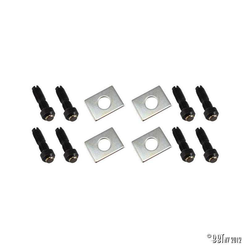 Set adjuster screws, provided with swivel feet set of 8