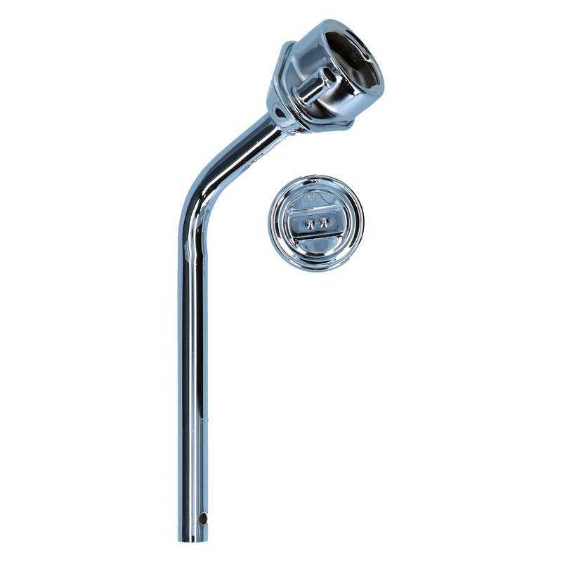 Oil filler cap with pipe