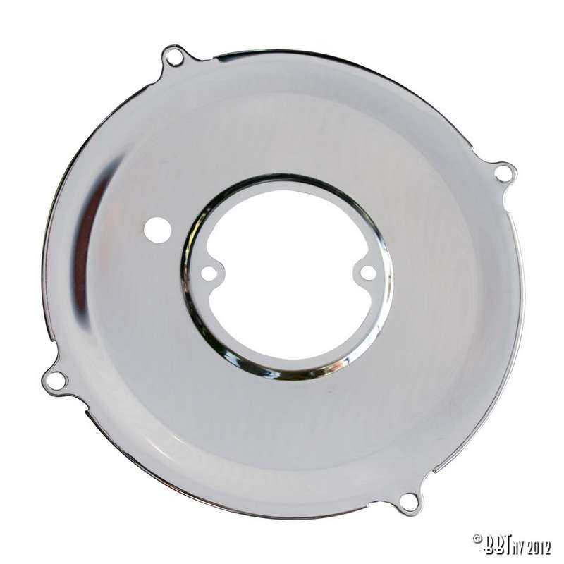 Backing plate dynamo/alternator, Chrome