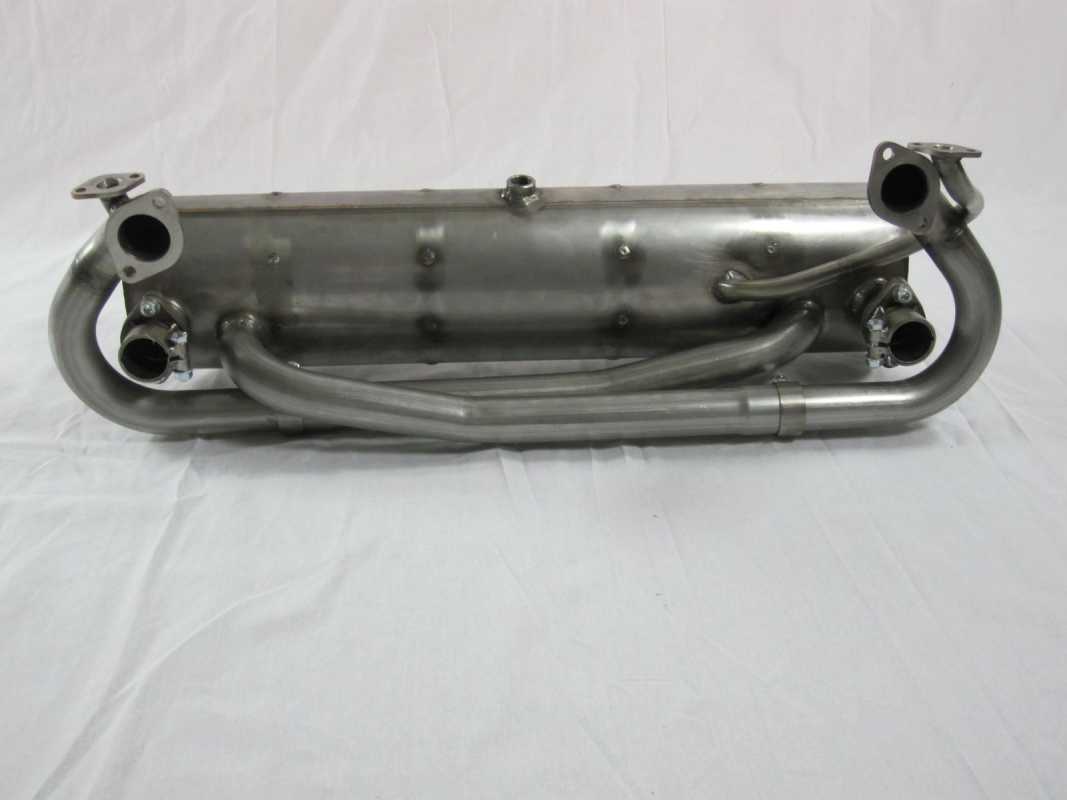Ahnendorp VW Beetle Type 1 Customsport Exhaust - stainlees steel - carb. heading - w/o tail pipes