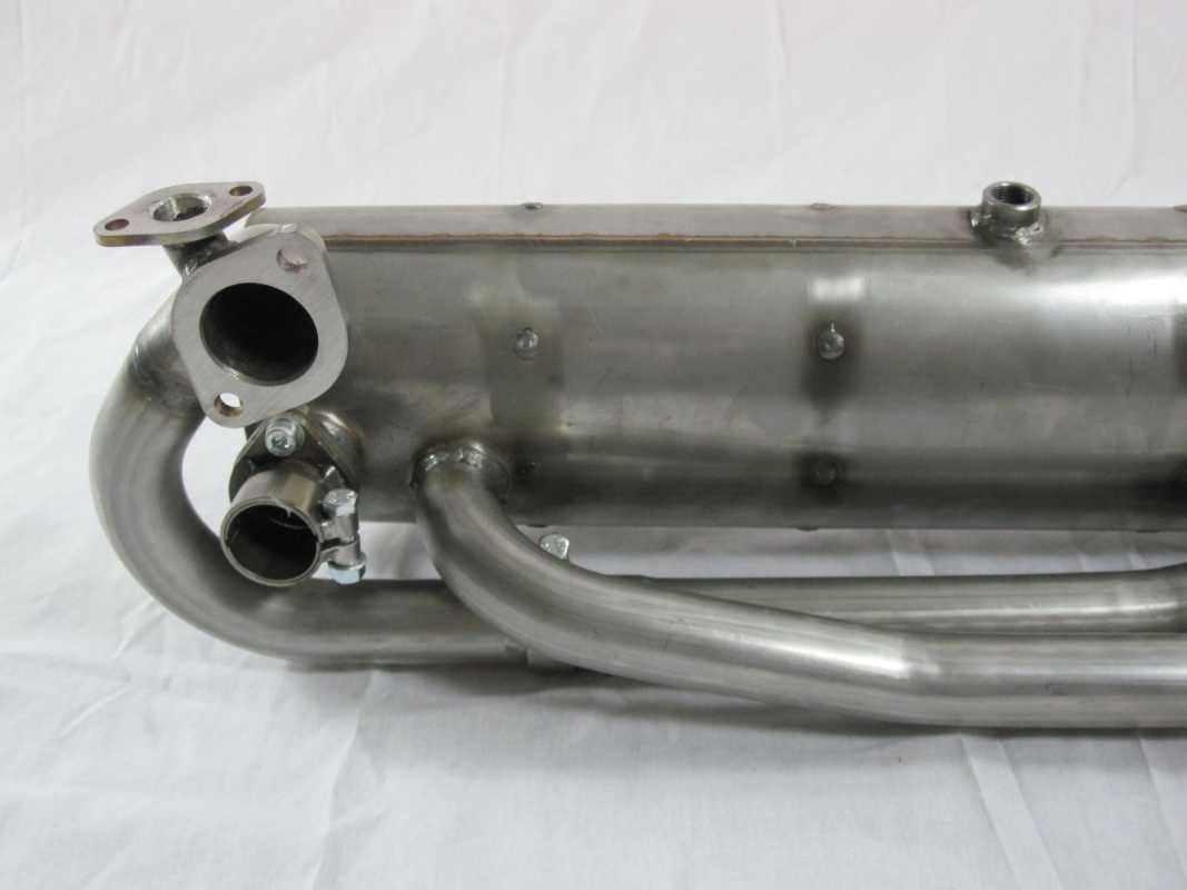 Ahnendorp VW Beetle Type 1 Customsport Exhaust - stainlees steel - carb. heading - w/o tail pipes