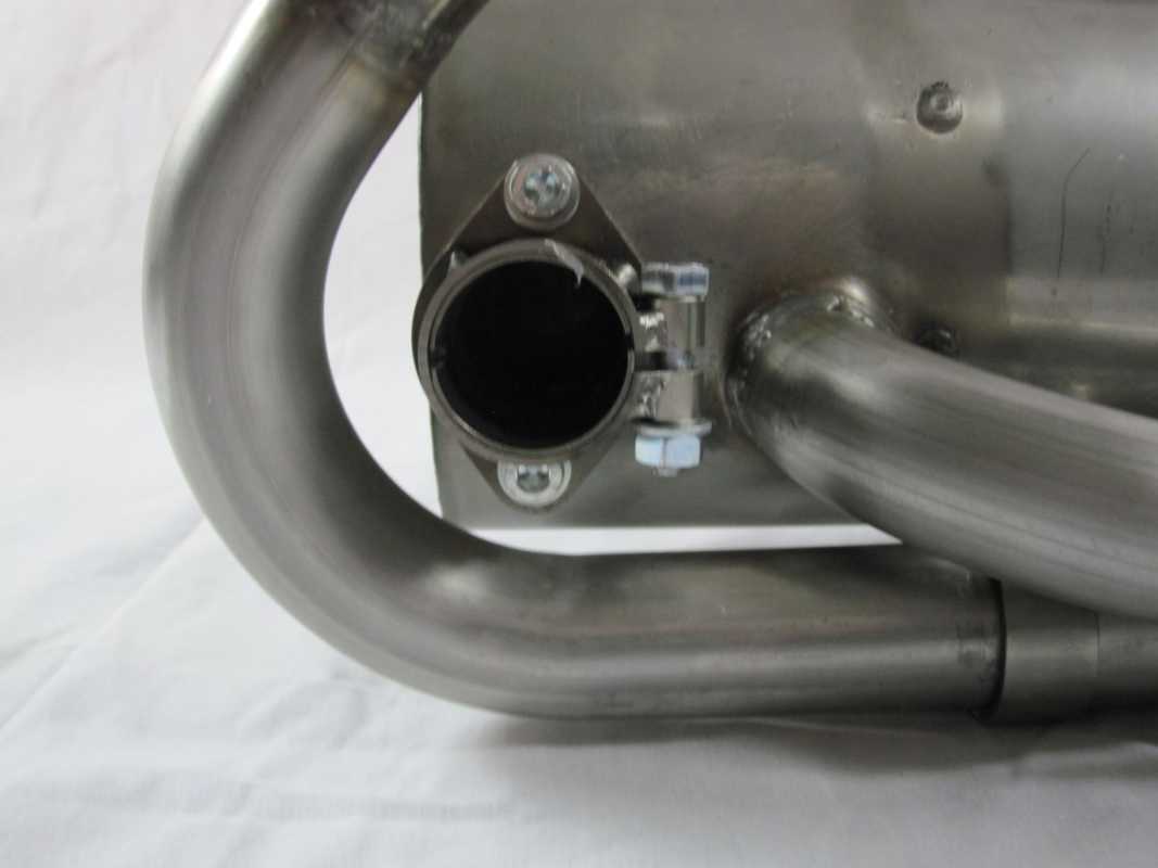 Ahnendorp VW Beetle Type 1 Customsport Exhaust - stainlees steel - carb. heading - w/o tail pipes