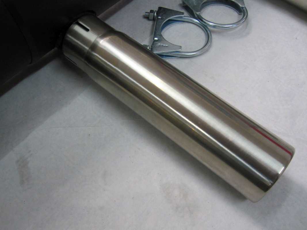 Sport exhaust Porsche 356 with 2 polished tail pipes