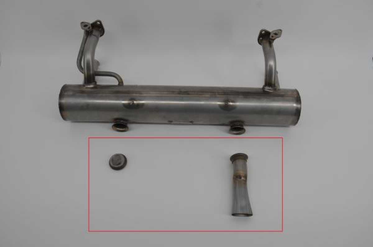 Barn Door Style Tail Pipe stainless for Ahnendorp 30hp vw beetle customsport exhaust, also T1 van
