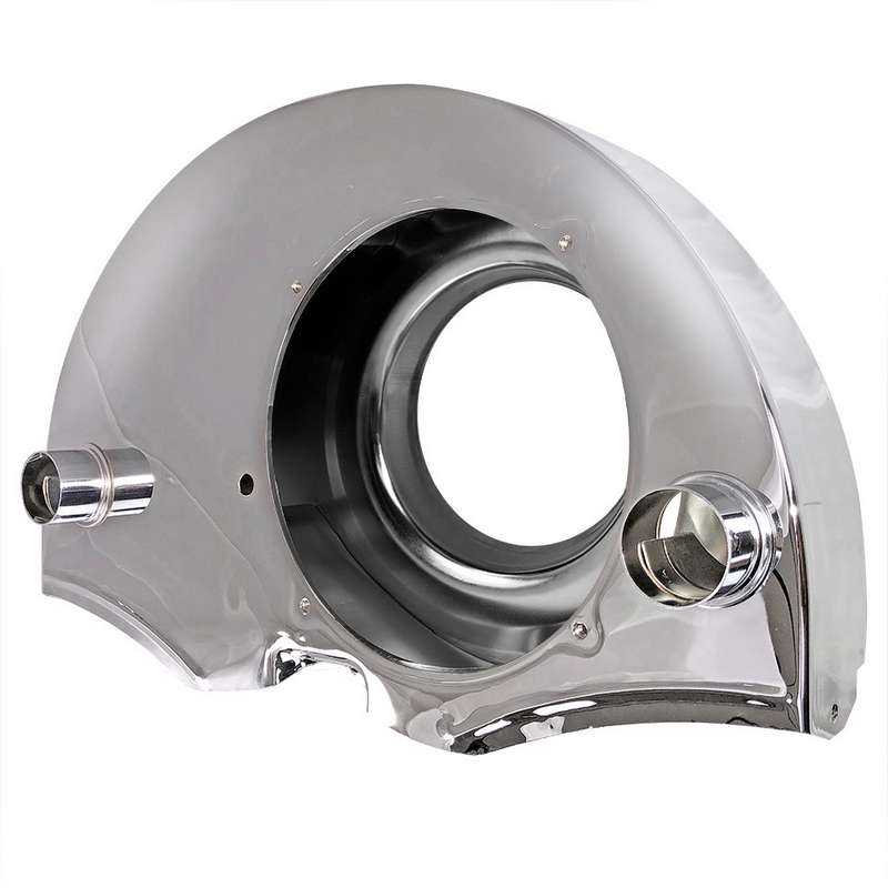 Chrome fan shroud with ducts