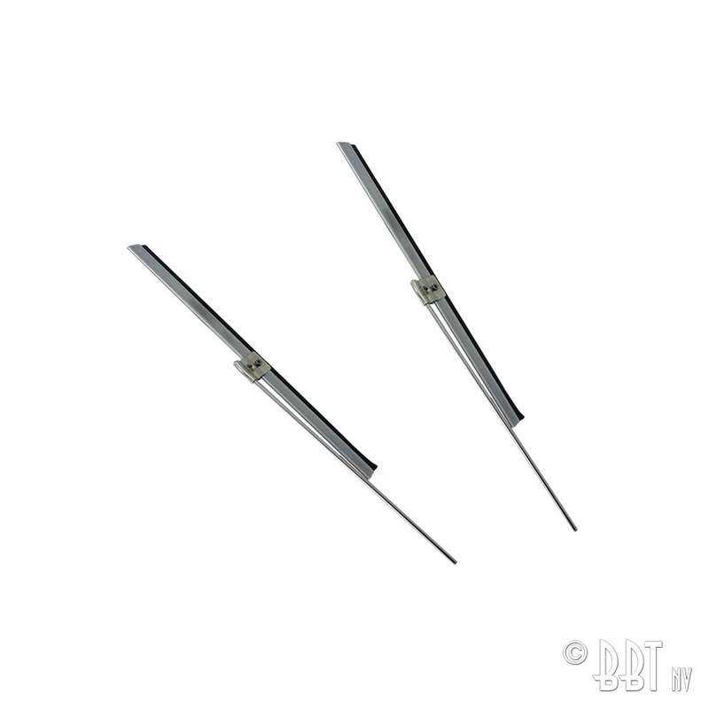 Wiper blade + arm, pair