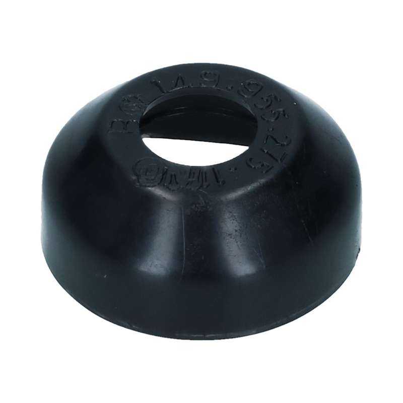 Axle cap between arm and body, each
