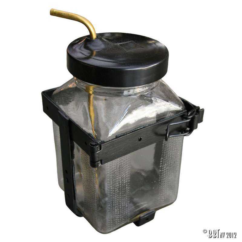 Washer bottle in glass