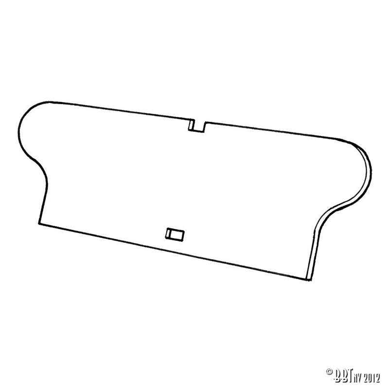 Rear seat panel
