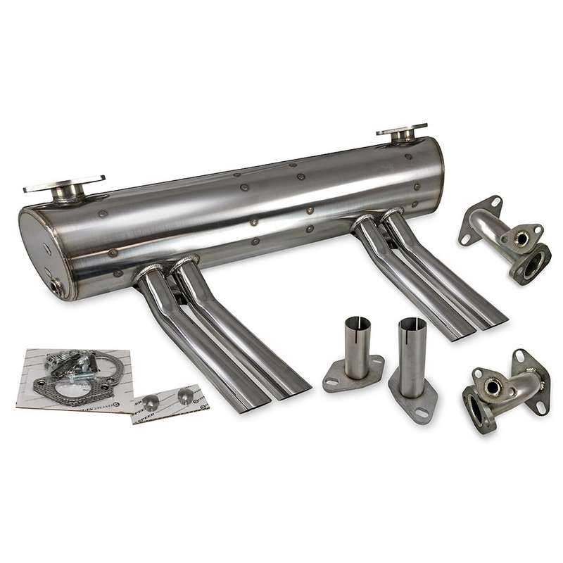 Exhaust Abarth 25/36hp 'Vintage Speed' with pre-heat risers / Stainless steel