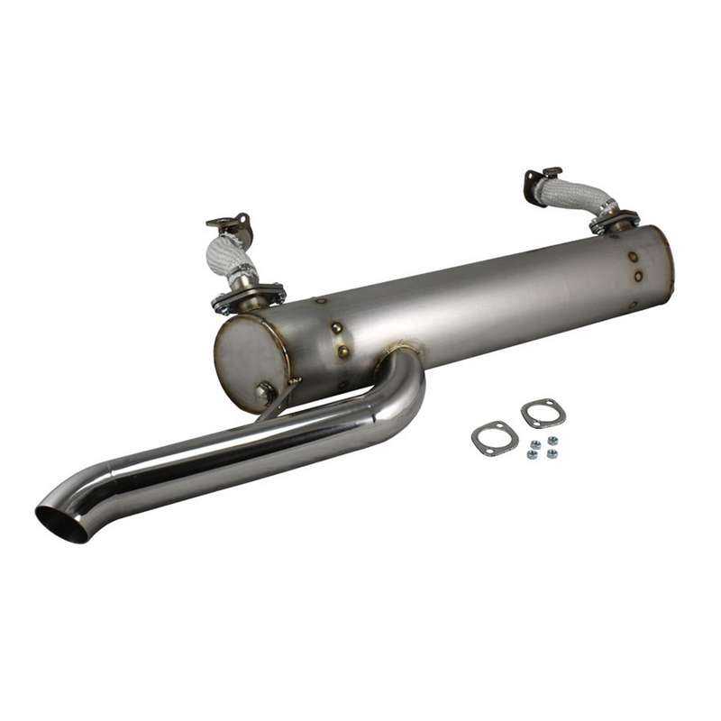Exhaust, Vintage Speed, with pre-heat risers, Stainless steel