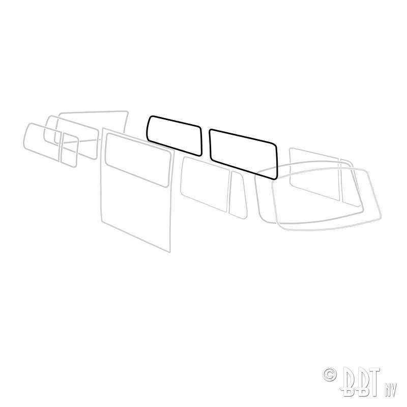Side window seal 'Deluxe' (plastic trim) TQ