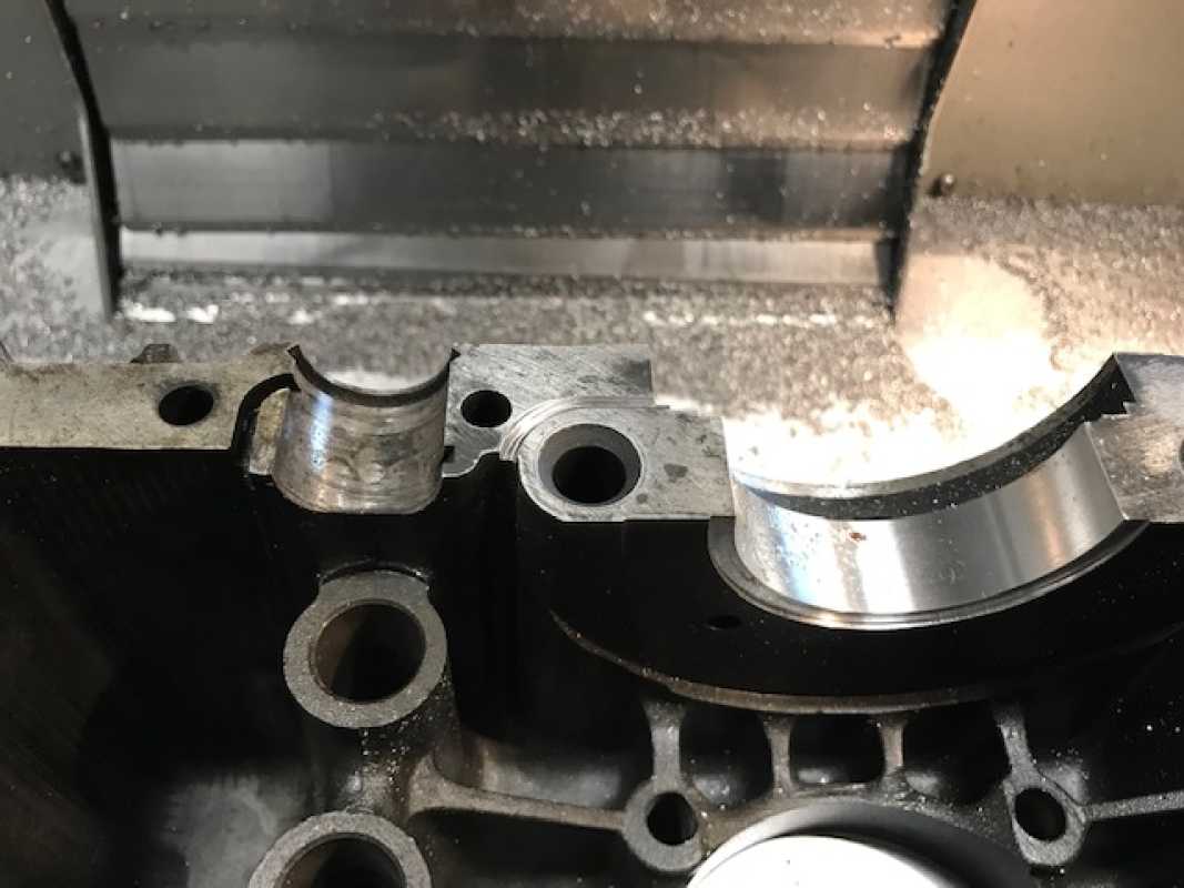 Ölrücklaufnut VW Typ 1 Motorgehäuse nachrüsten