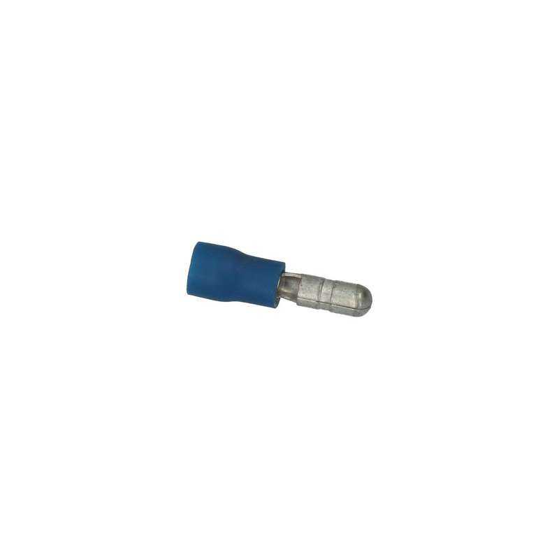 Leitungsverbinder blau, platt 4.8x0.8mm