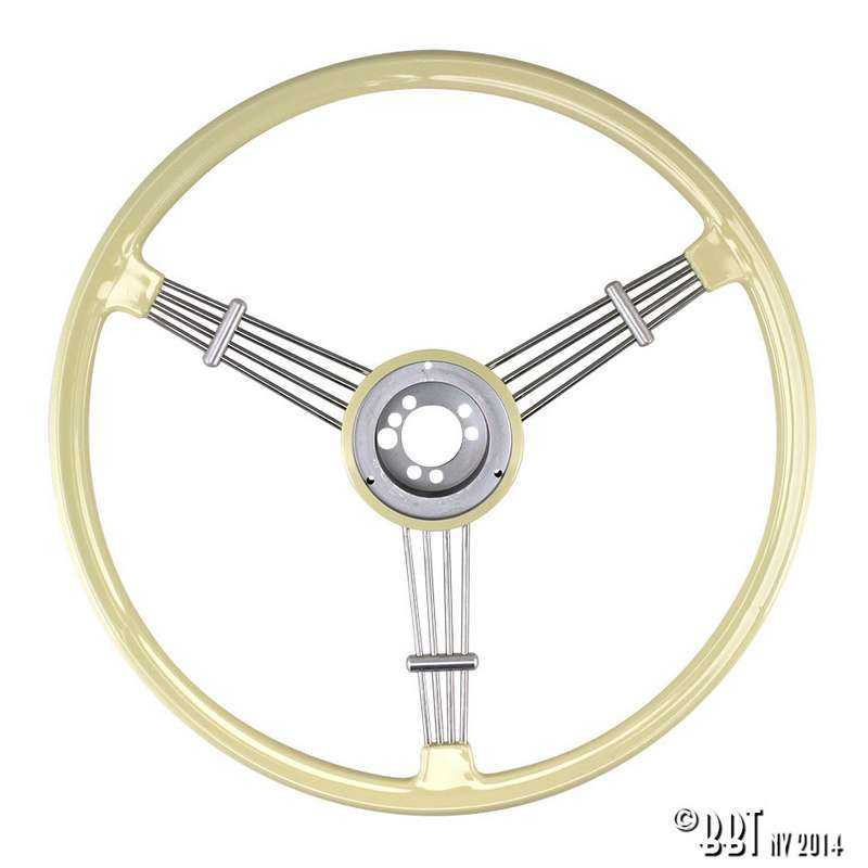 Banjo steering wheel, white