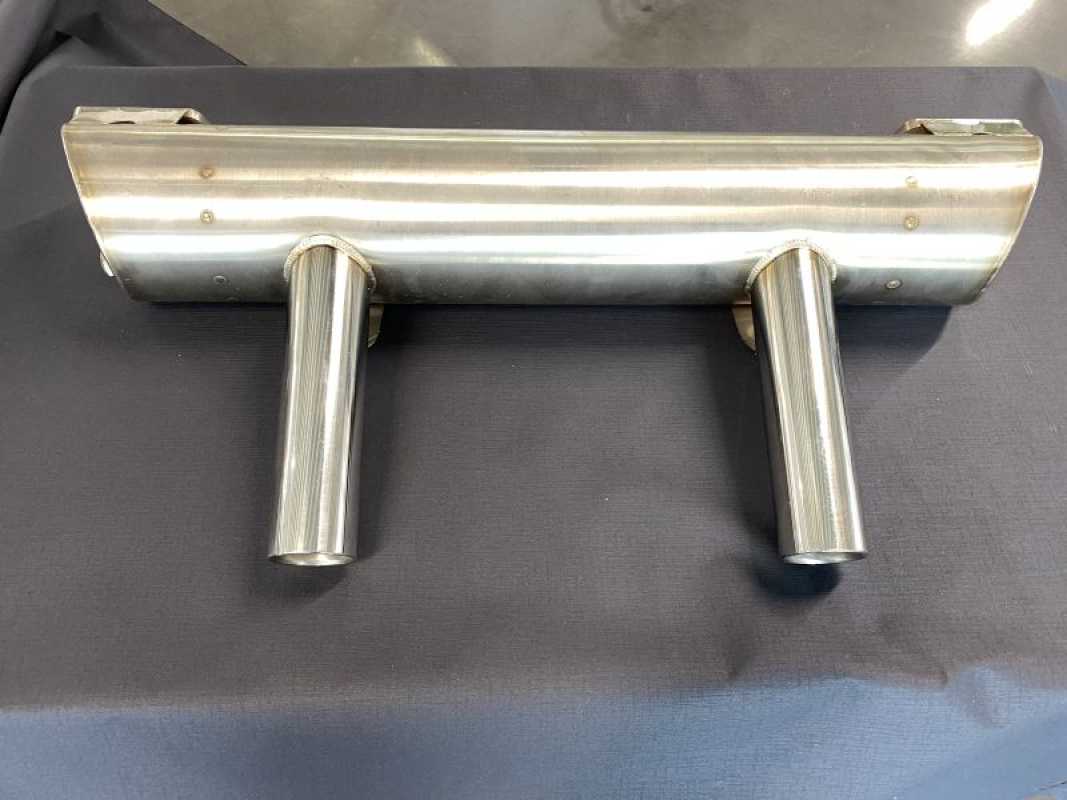 Typ 4 VW Käfer Schalldämpfer Vintage Speed Superflow Edelstahl Neuteil