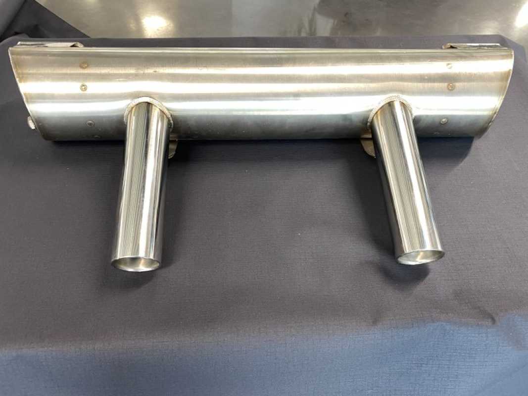 Typ 4 VW Käfer Schalldämpfer Vintage Speed Superflow Edelstahl Neuteil