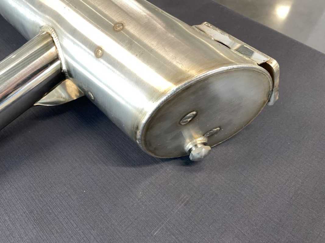 Typ 4 VW Käfer Schalldämpfer Vintage Speed Superflow Edelstahl Neuteil