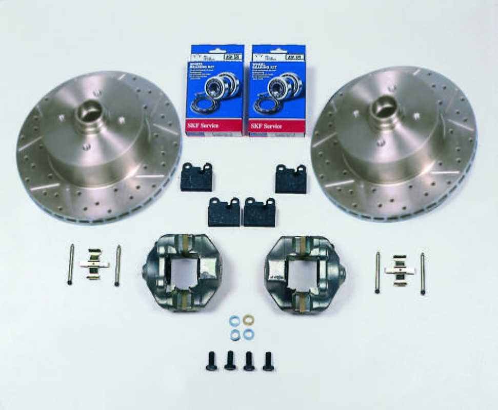 Brakesystem ventilated discs beetle front 4x130 Kerscher perforated and slotted