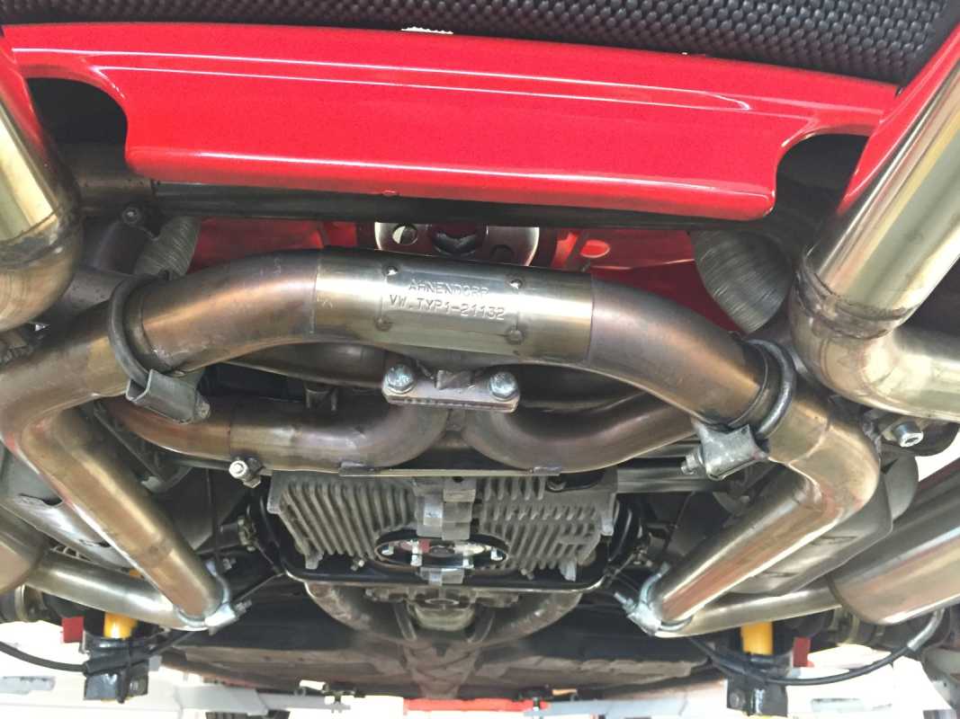 Streetsport Exhaust VW Beetle Stainless Steel VW Beetle Type 1 with preheating - SILENT VERSION