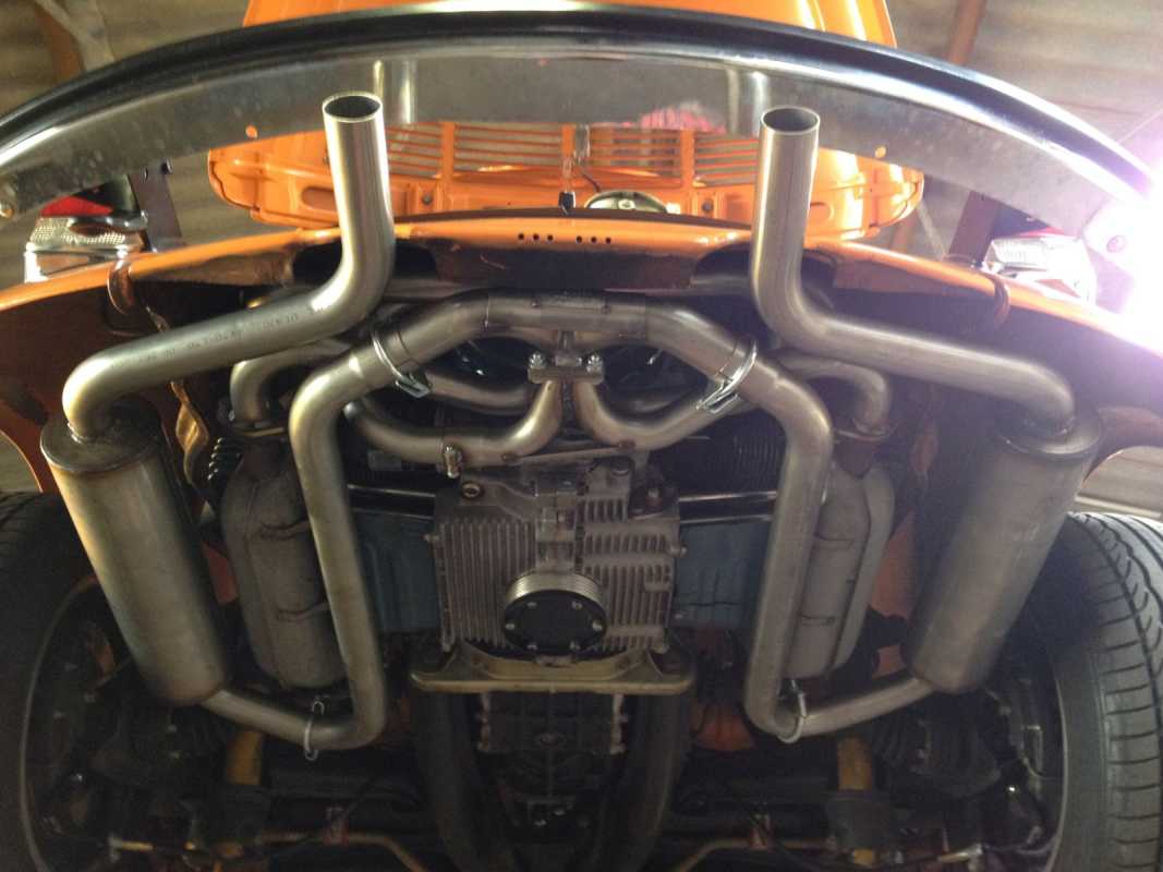 B.A.S. Spezial Auspuffanlage VW Käfer Typ 1 Streetsport Edelstahl mit Vorwärmung - Ahnendorp